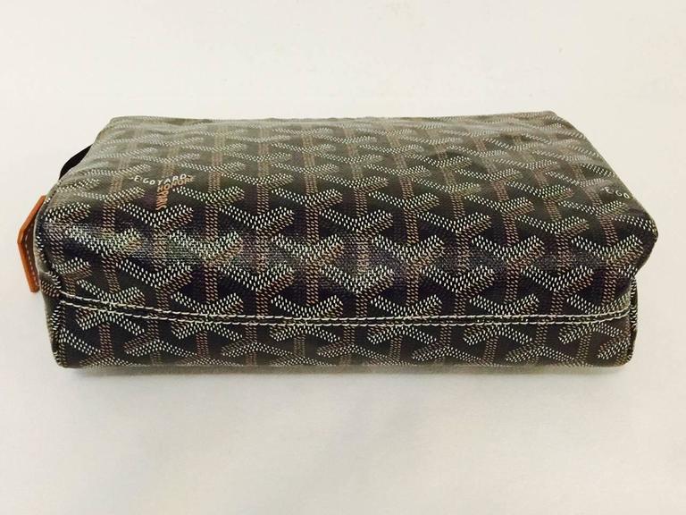 Goyard Black and Tan Chevron Cosmetic Bag at 1stDibs goyard cosmetic
