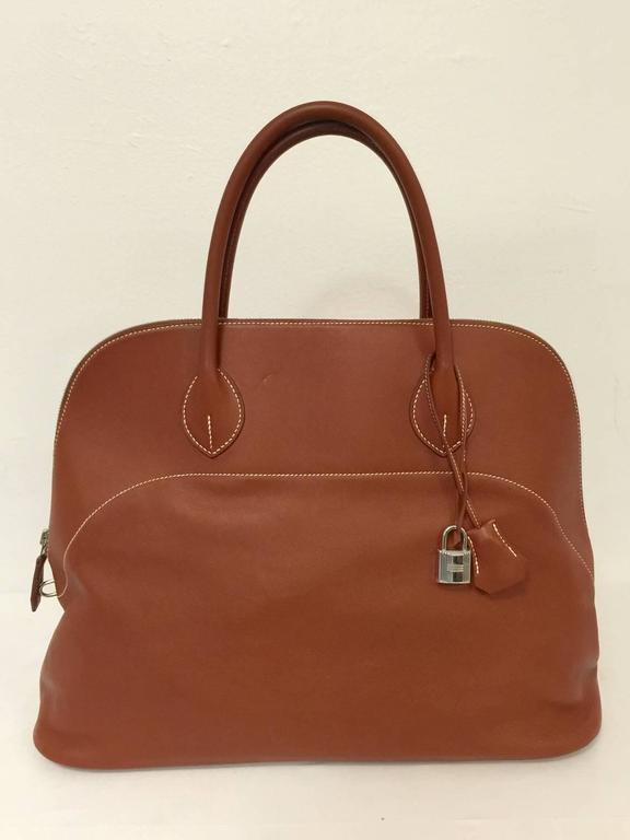 1986 Hermes Bolide 40 Chestnut Sikkim PHW at 1stDibs