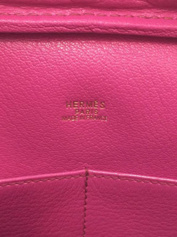 2005 Hermes Plume Bag 32 Fuchsia Ostrich GHW For Sale at 1stdibs