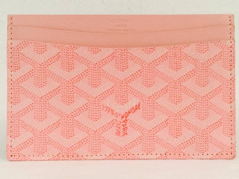 goyard pink wallet