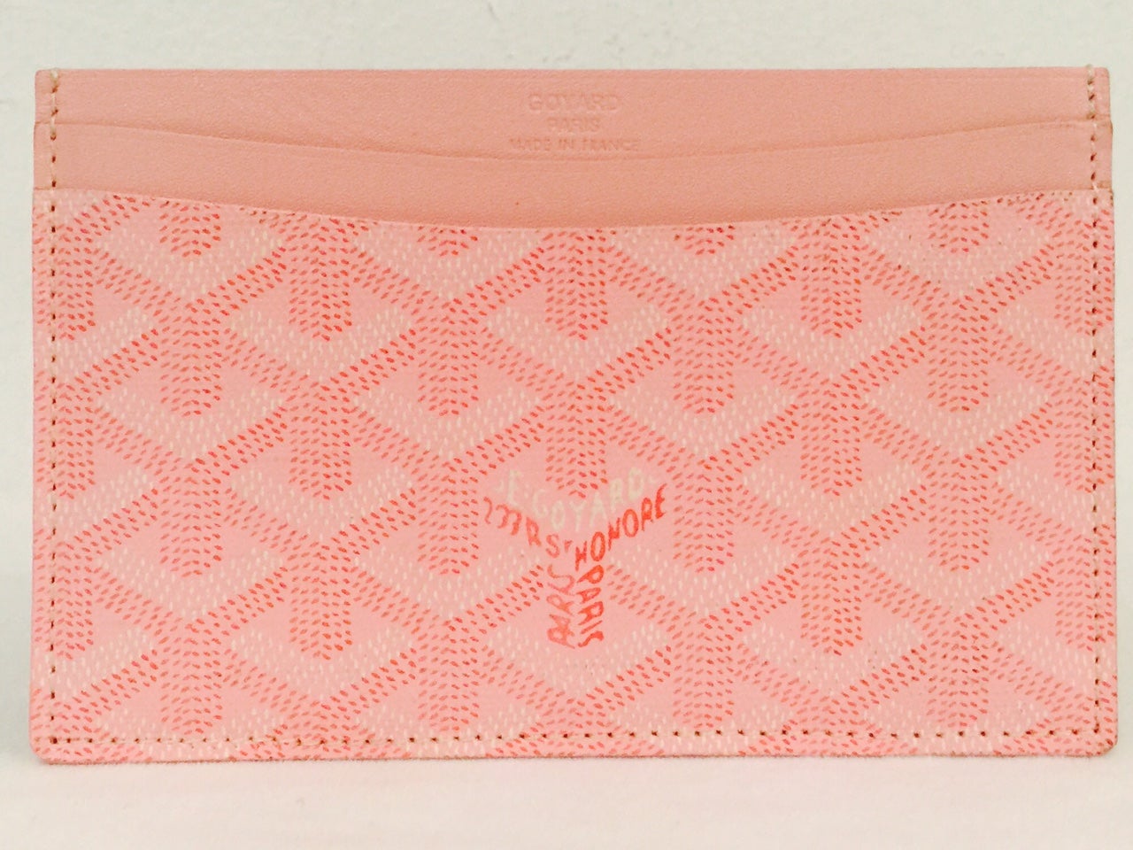 goyard pink card holder