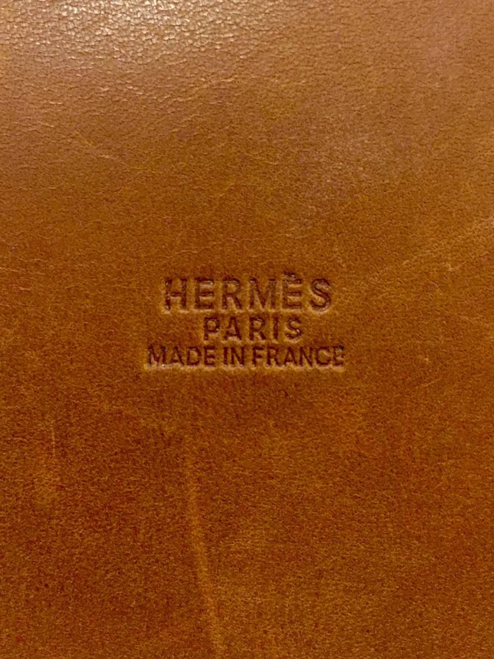 Women's 1986 Hermes Toile and Barenia Natural Leather Market Bag GM GHW
