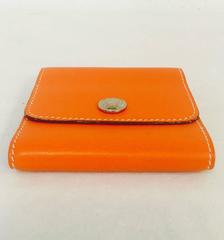 Hermes Signature Orange Leather Post-It Note Holder