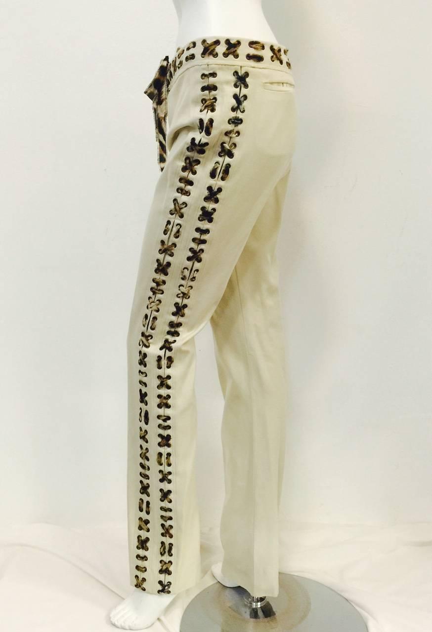 Iconic 2002 Tom Ford for Yves Saint Laurent Rive Gauche Mombasa Pant Suit  1
