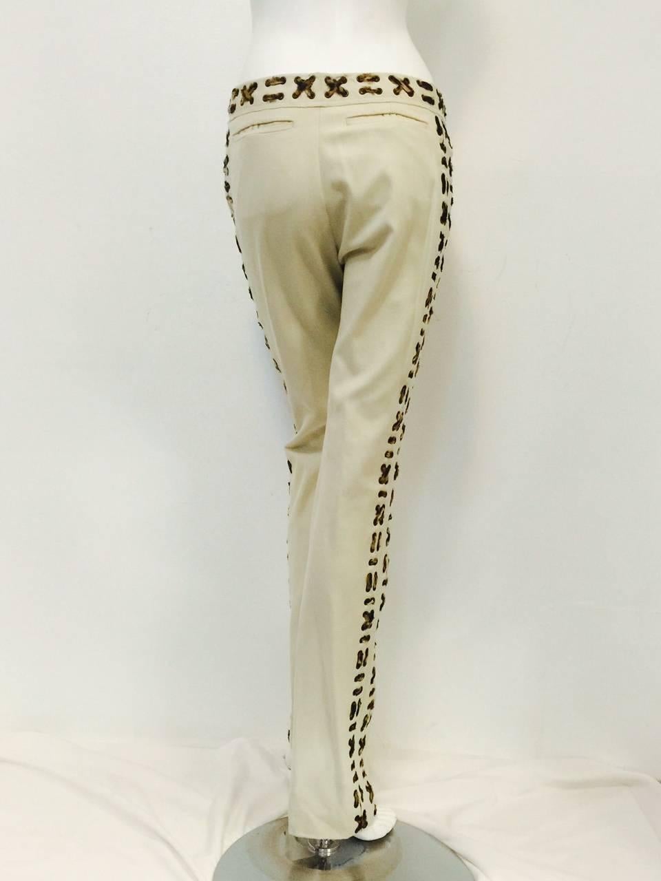 Iconic 2002 Tom Ford for Yves Saint Laurent Rive Gauche Mombasa Pant Suit  2
