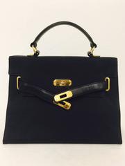 Moschino Black Nylon "Kelly" Bag With Gold Hardware