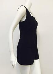 1990s Versace Jeans Couture Black Sleeveless Romper