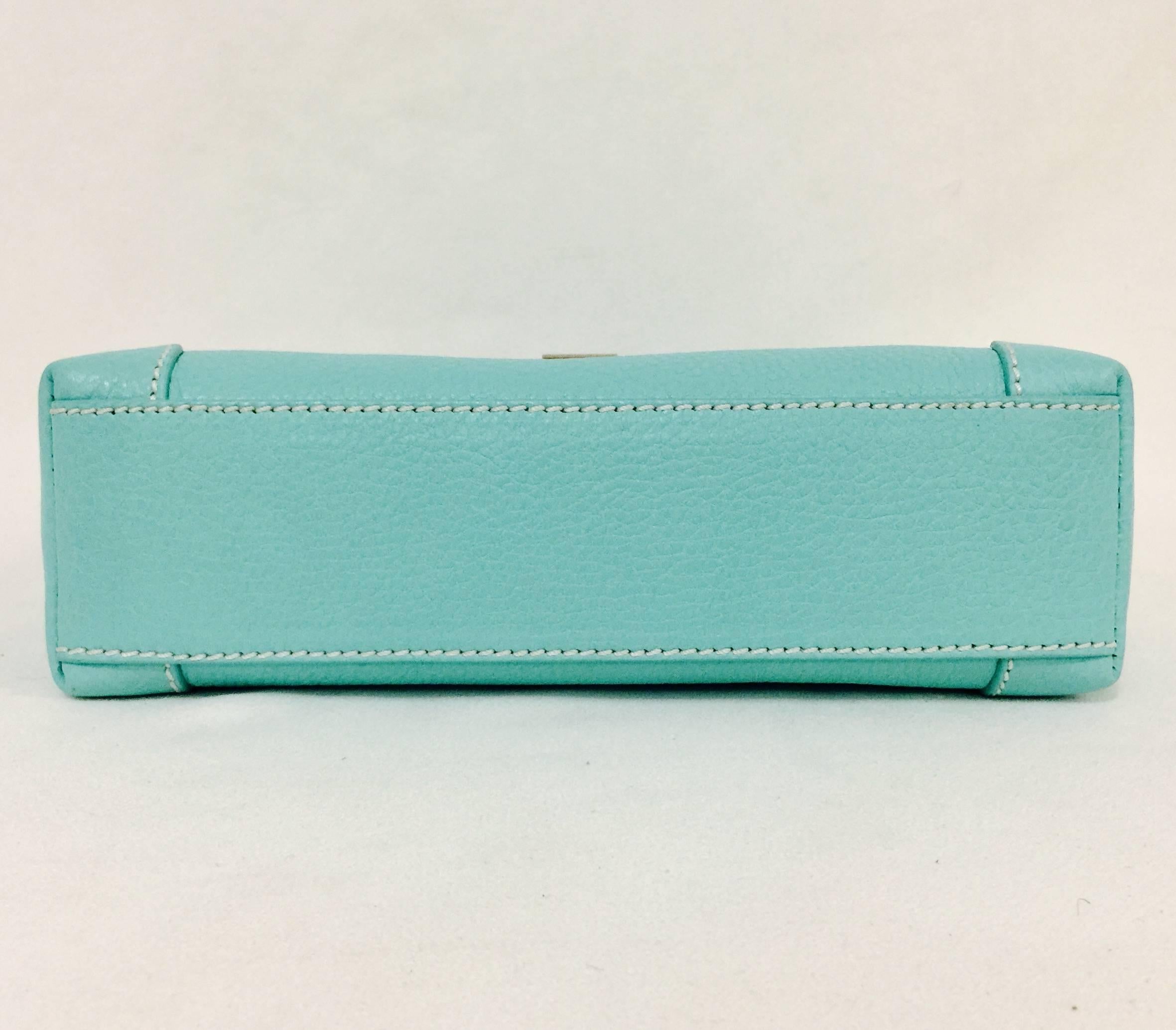 Tiffany & Co. Robin Egg Blue Metropolitan Cross Body Bag Above Excellent  In Excellent Condition In Palm Beach, FL