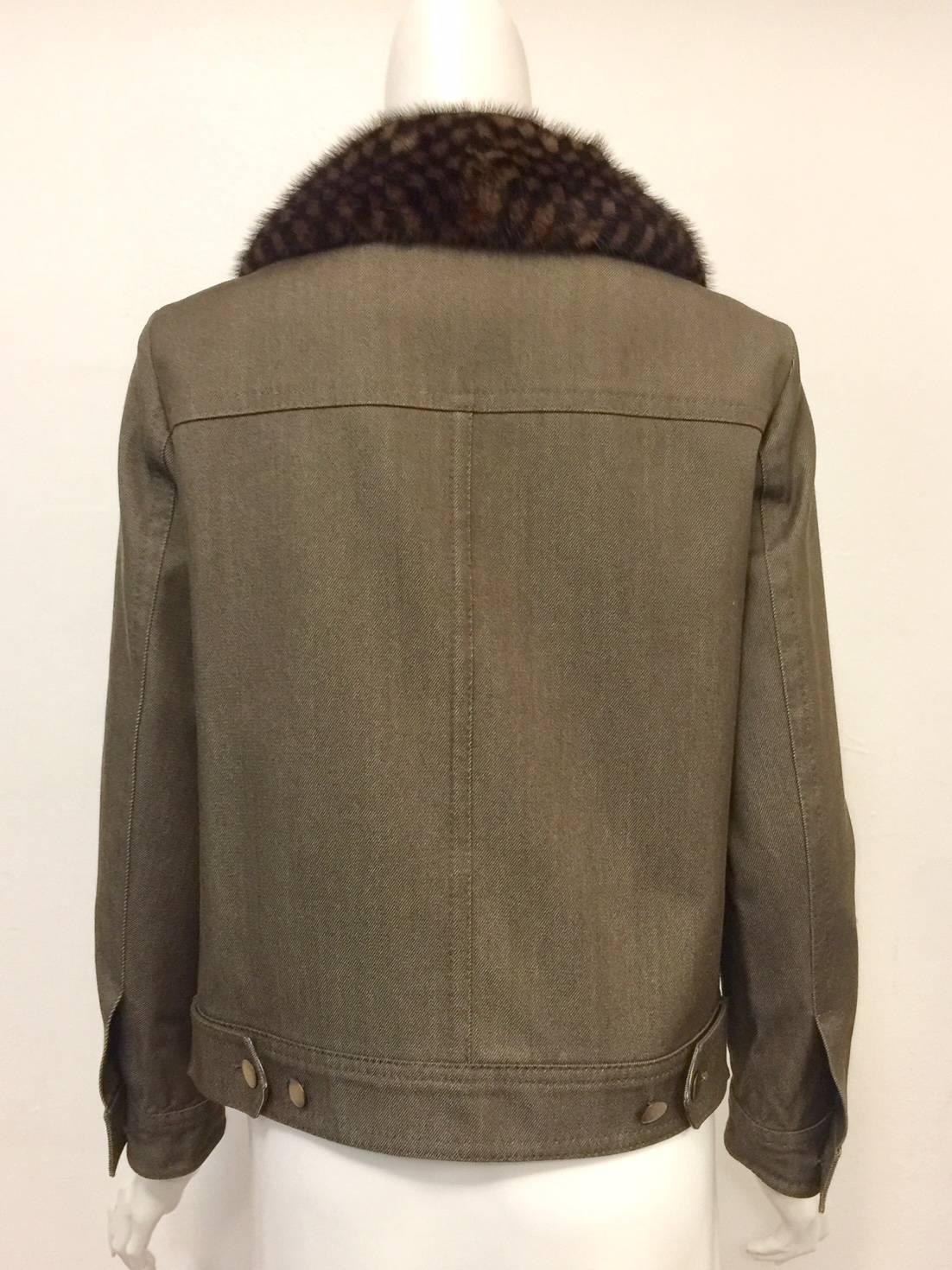 mink louis vuitton jacket