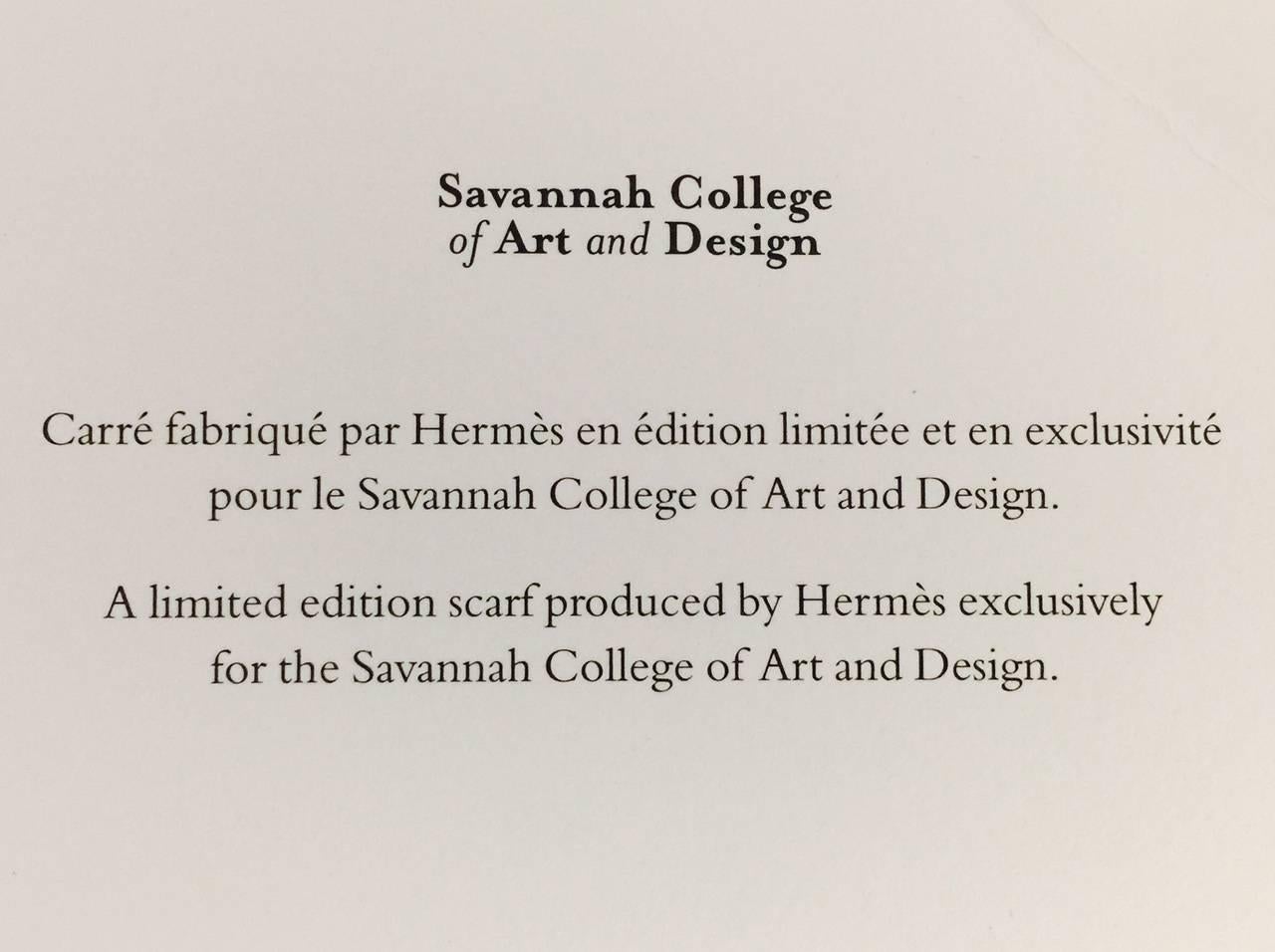 Hermes Salt Marsh Silk Scarf - Awarded for Savannah College of Art & Design 2