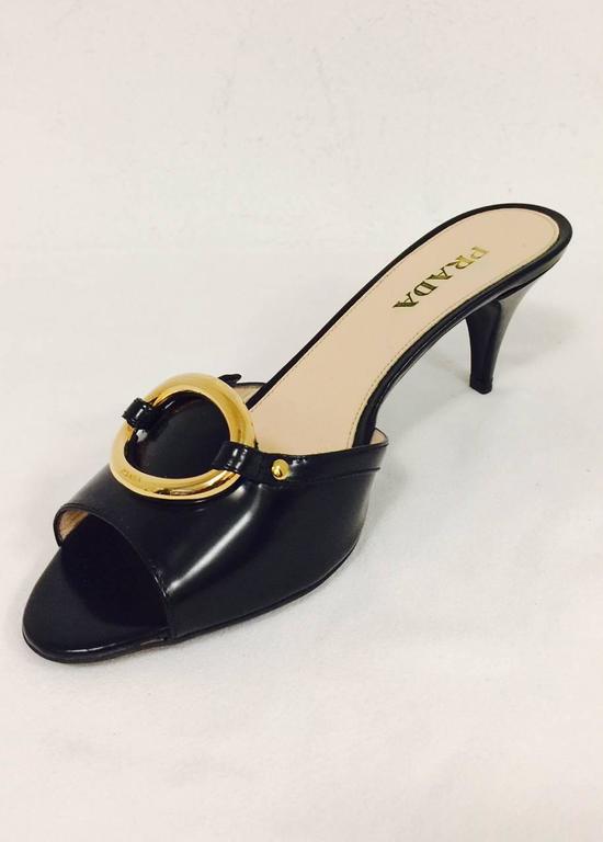 gold mules low heel