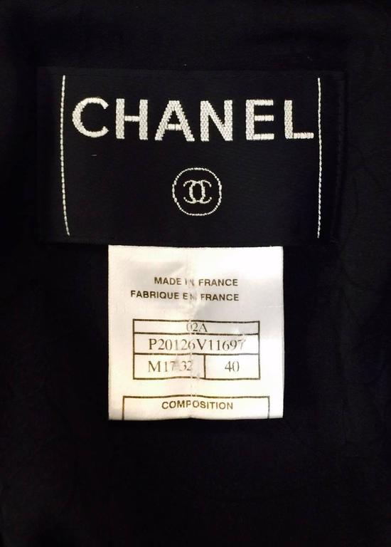 Chanel 2002 Fall Cropped Holiday Tweed Jacket W Matte and Shiny Sequin ...