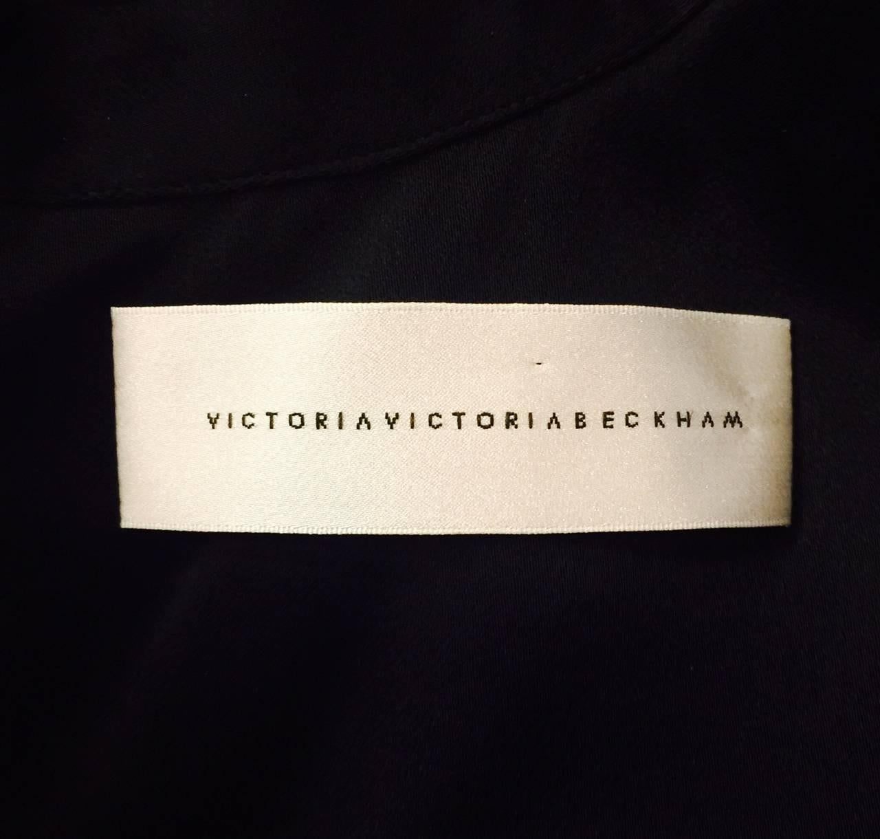 Victoria Victoria Beckham Sleeveless Cocktail Dress With Midnight Glitter Skirt  1