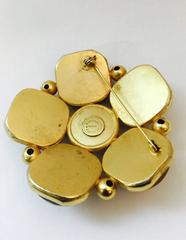 Divine Dominique Aurientis Wood and Pearl Brooch