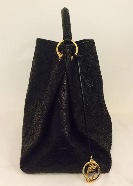 Limited Edition Black Louis Vuitton Python Empriente Artsy MM Bag Excellent at 1stdibs
