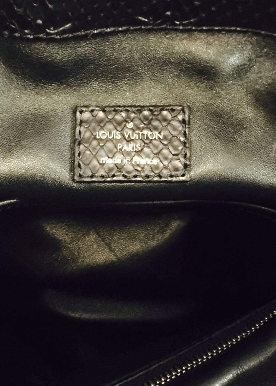 Limited Edition Black Louis Vuitton Python Empriente Artsy MM Bag Excellent  1