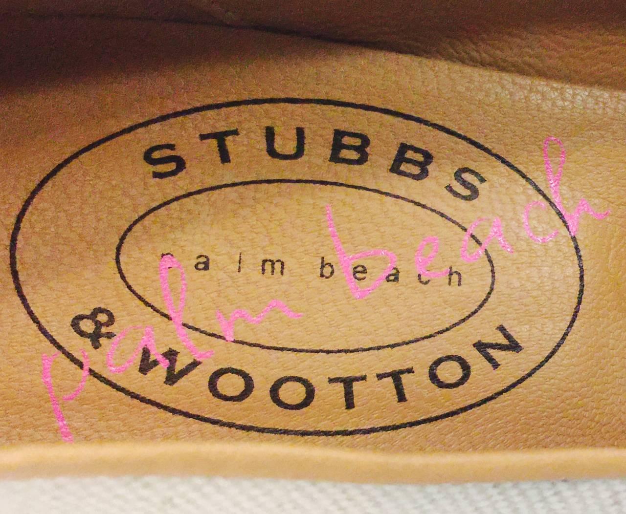 Stubbs & Wootton Palm Beach Canvas Slippers With Horsebit Embroidery  1