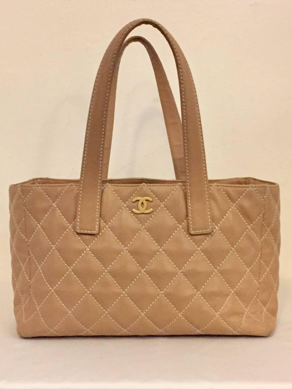 Chanel Tan Leather Tote is a favorite among those who can't get enough of all things 