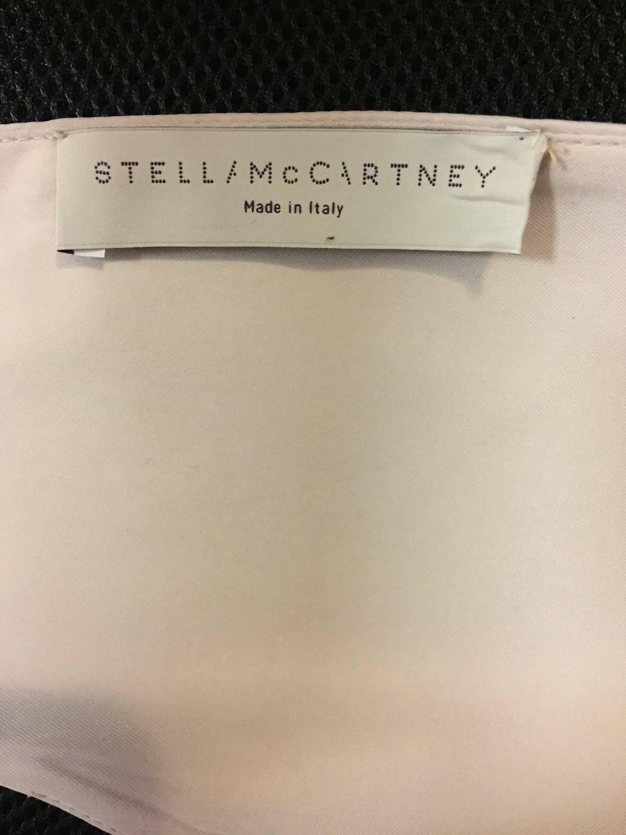 Stella McCartney Gathered Beige Silk Blend Sleeveless Dress With Bubble Skirt  2