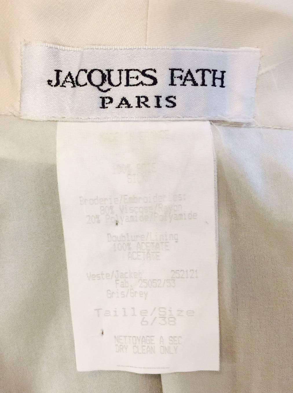 Vintage Jacques Fath Fitted Silk Evening Coat Dress With Lace Overlay For Sale 2