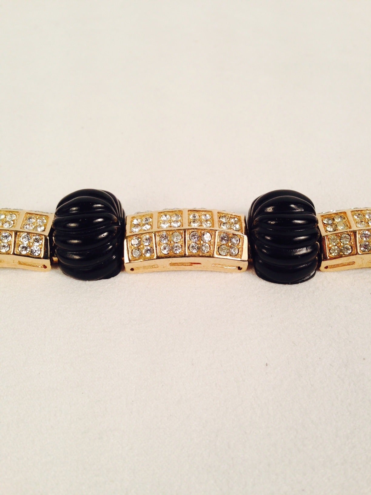 Art Deco Christian Dior Gold Tone Bracelet