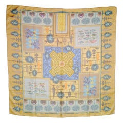 1998 Hermes "Paridaiza" 100% Silk Twill Scarf