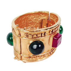 1986 Vintage Chanel Gripoix Hinged Bracelet -- 2 Available!