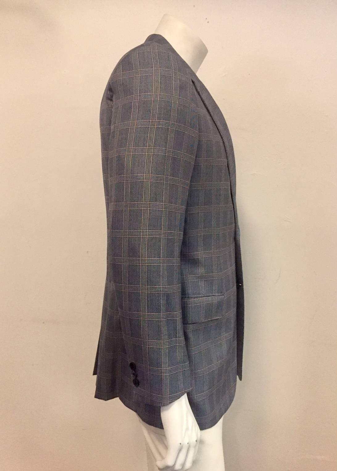 Men's Brioni Made for Maus & Hoffman Palentino Wool and Silk Jacket Sz 42L In Excellent Condition In Palm Beach, FL