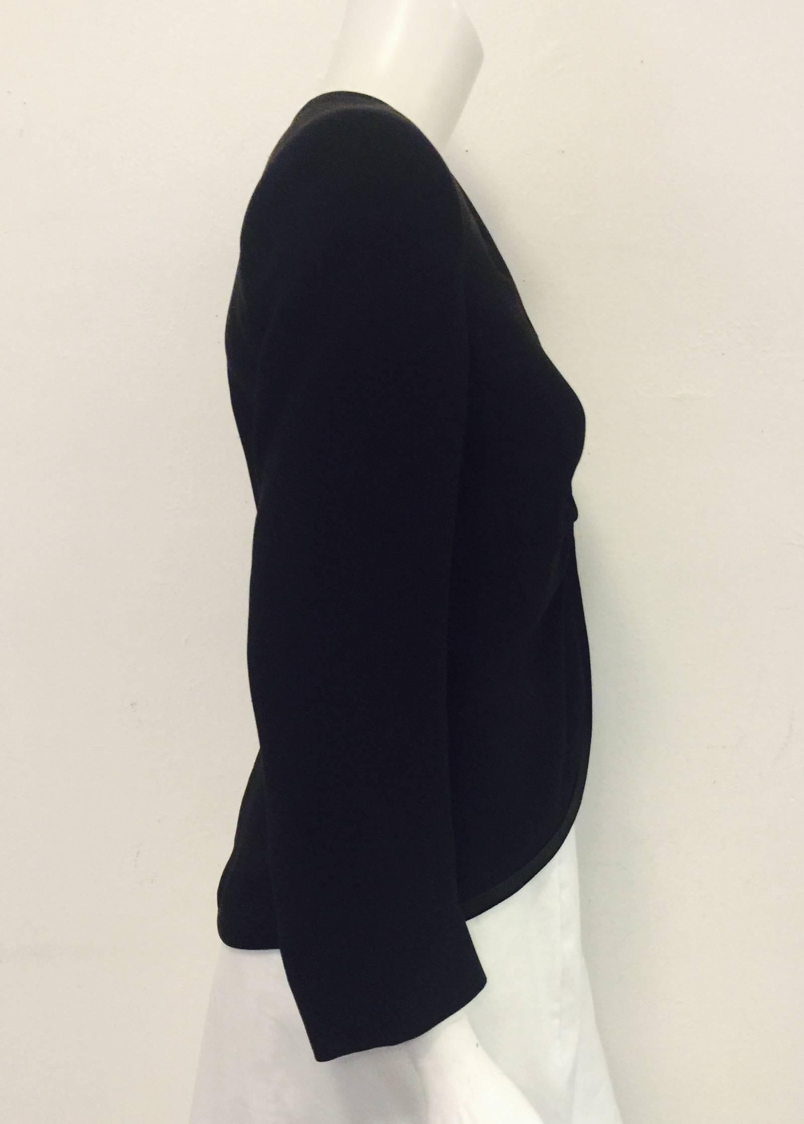 Women's Genuine Giorgio Armani Black Cropped Evening Jacket  For Sale