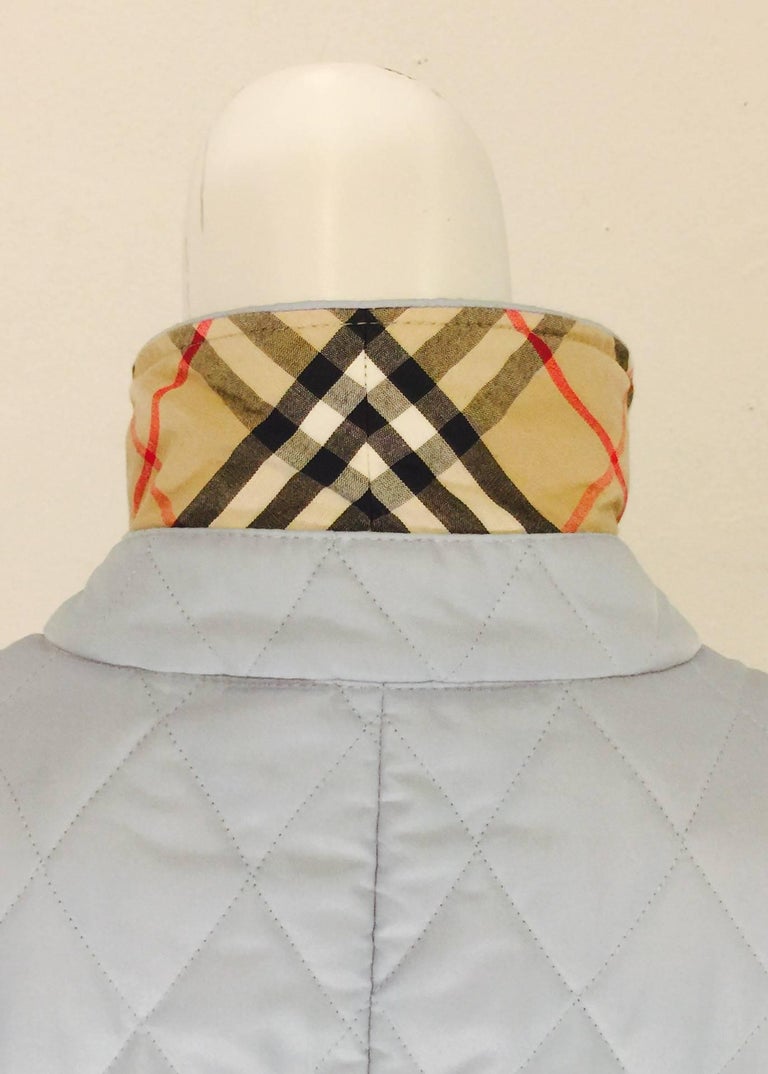 Burberry Nova Check Quilted Fitted Jacket