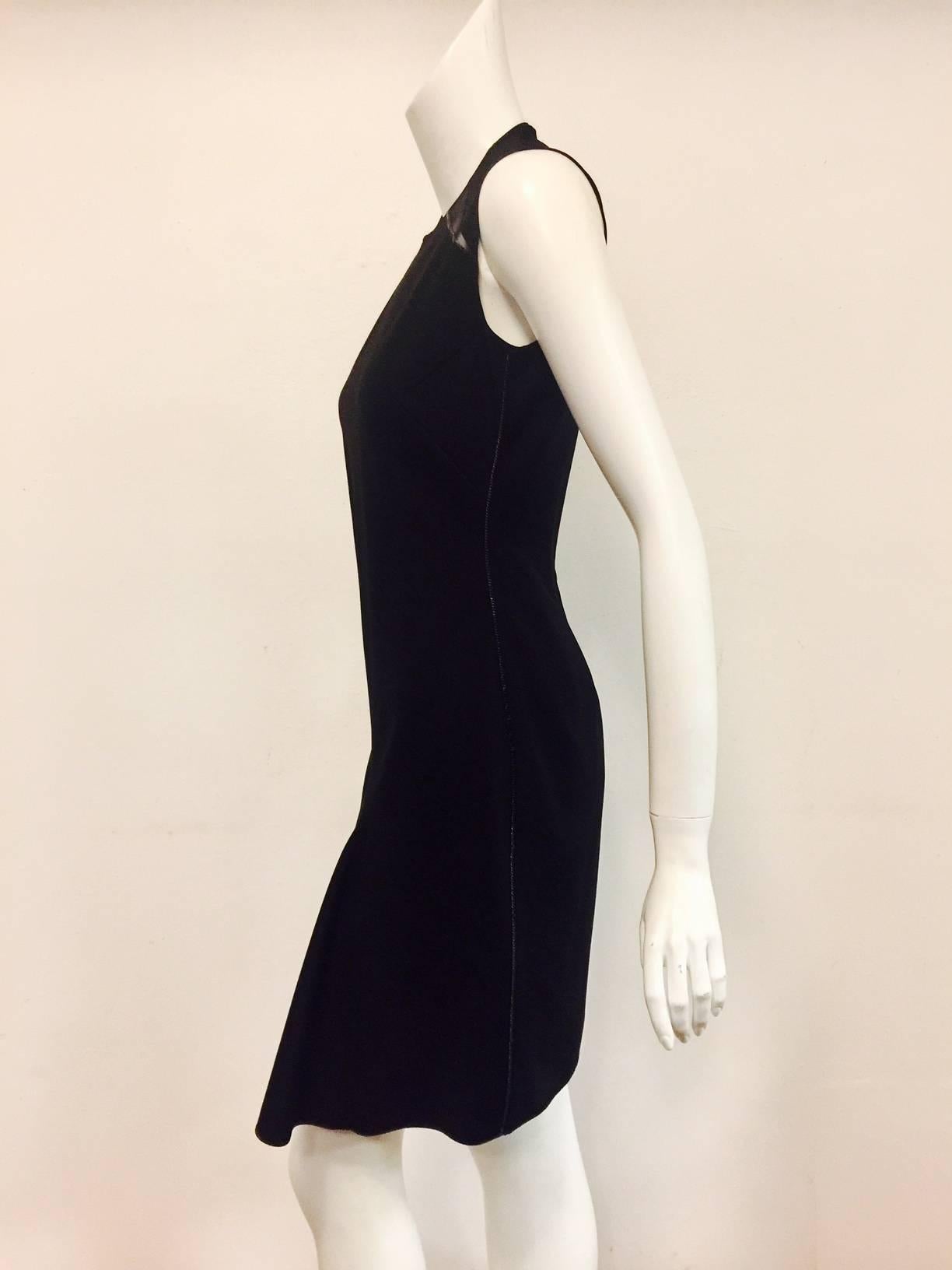 Sensational Stella Mc Cartney Little Black Dress With Decorative Chains at Sides 1
