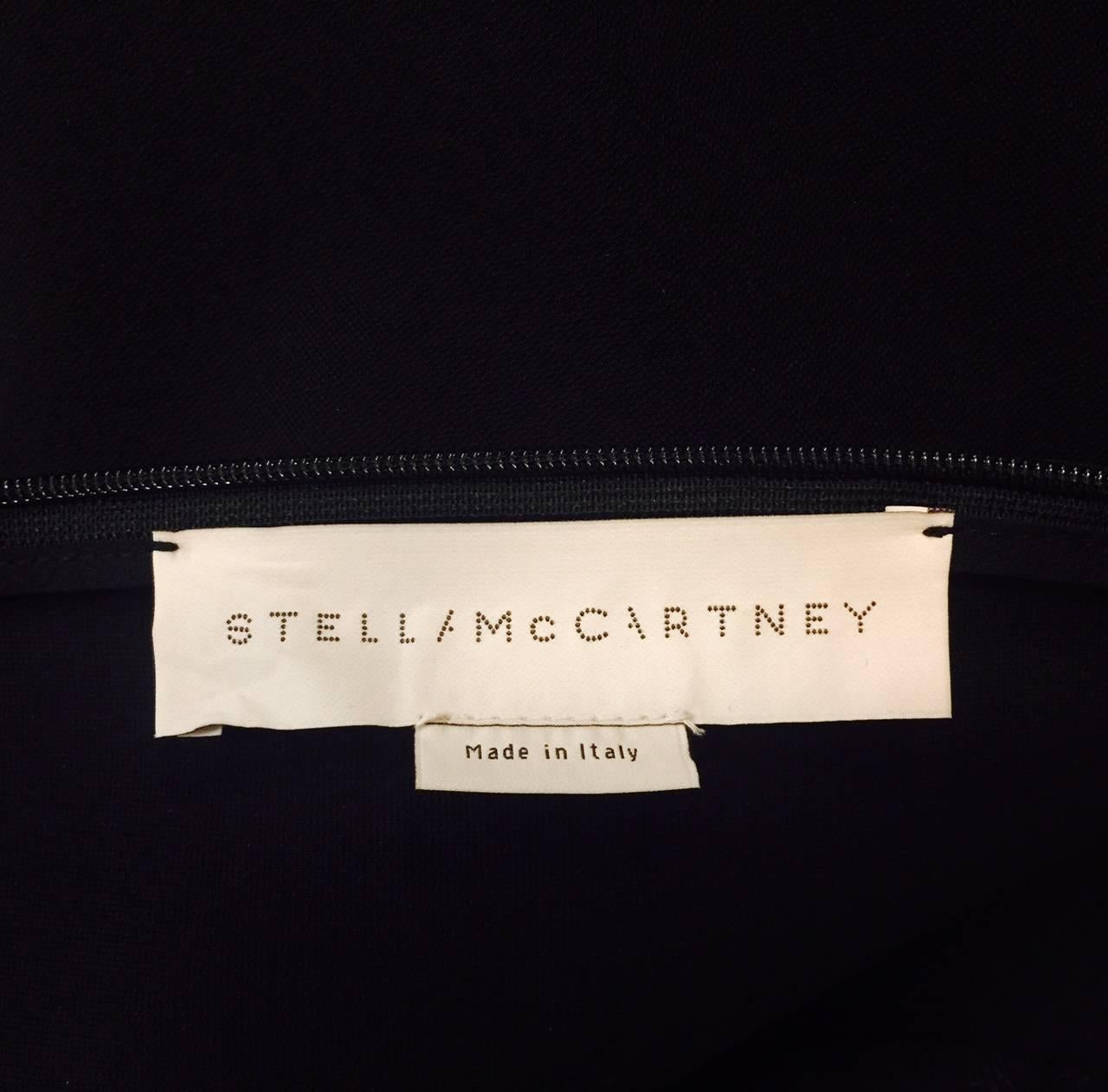 Sensational Stella Mc Cartney Little Black Dress With Decorative Chains at Sides 4