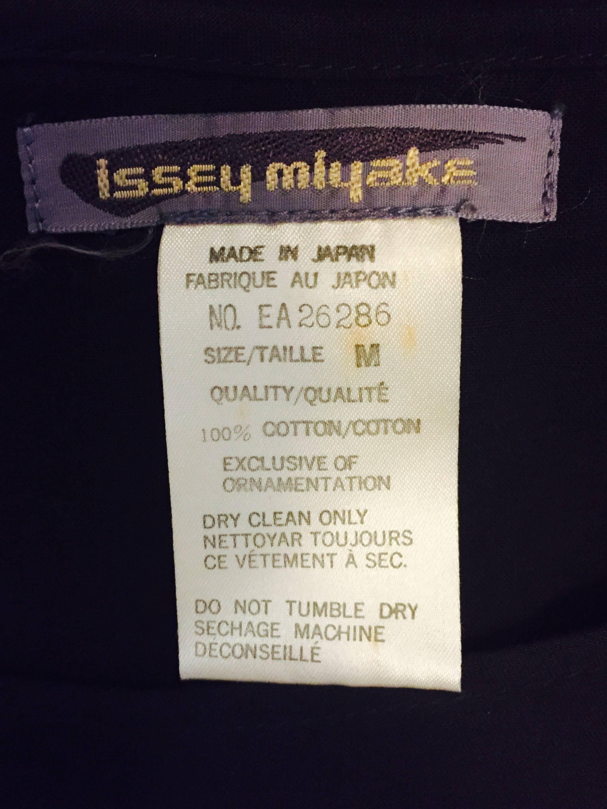 Ingenious Issey Miyake's Long Black Cocoon Dress with Long Sleeves For Sale 1