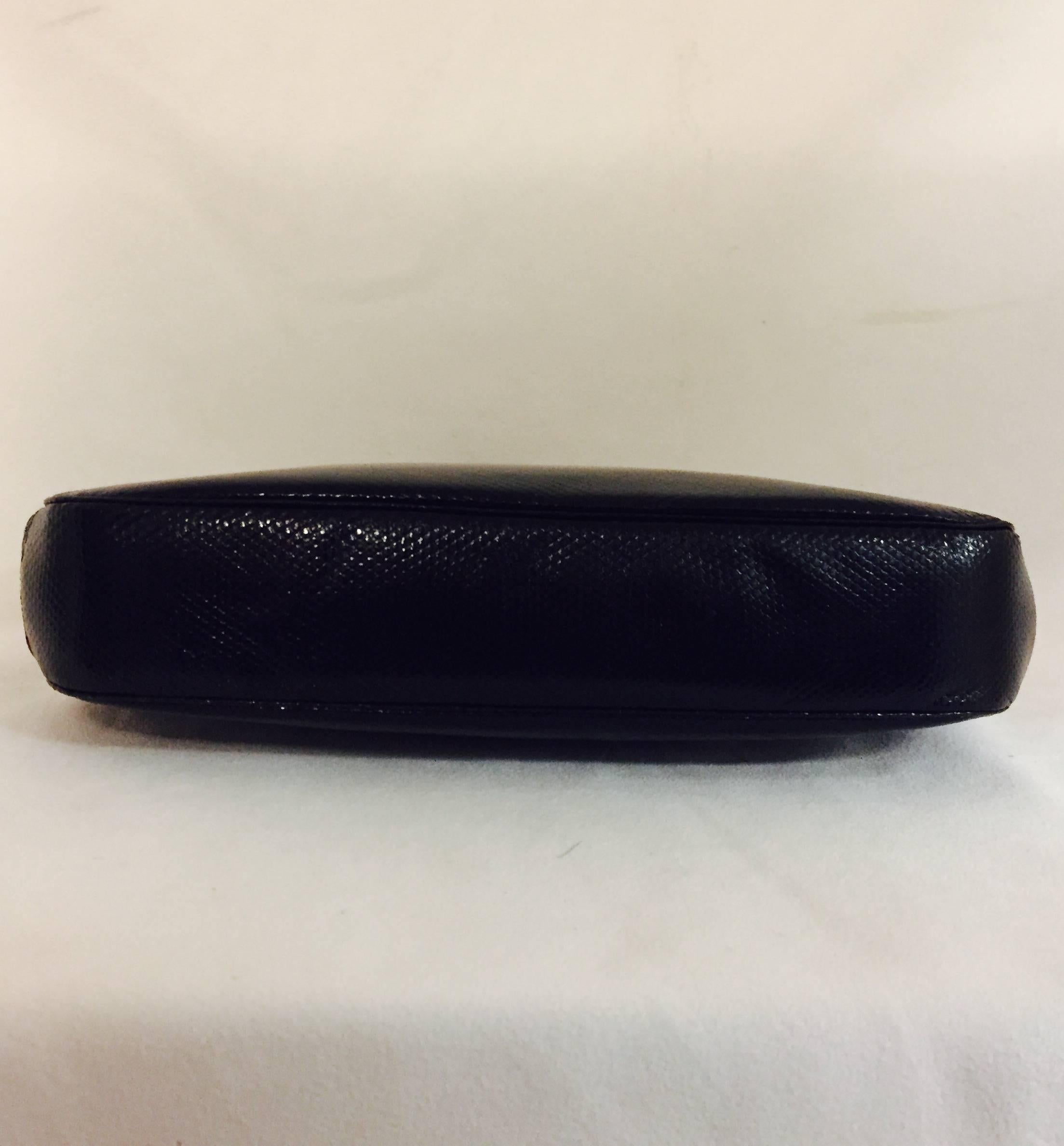 Jeweled Judith Leiber Black Lizard Timeless Clutch/Shoulder Bag  In Excellent Condition For Sale In Palm Beach, FL