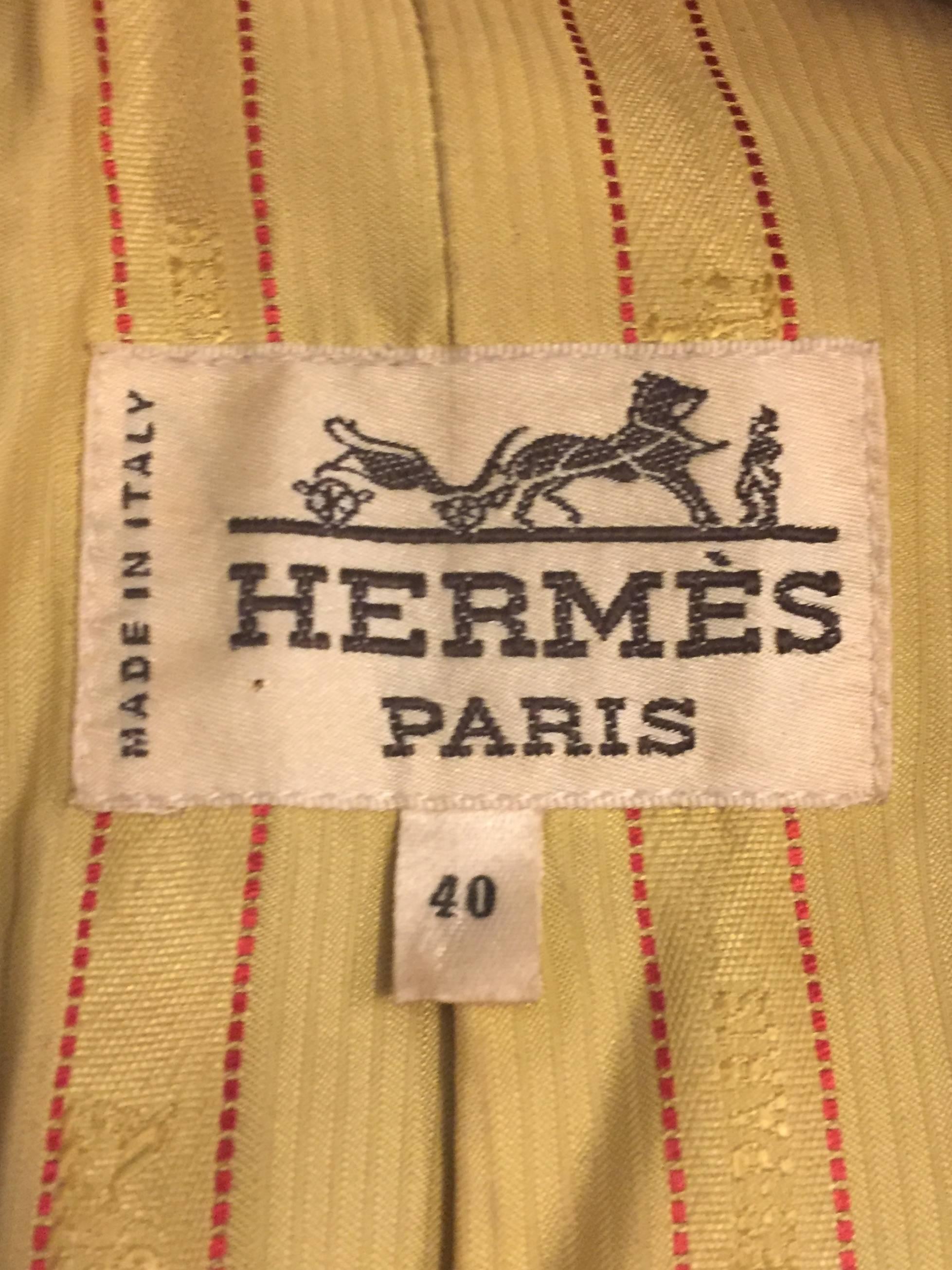 Women's Vintage Hermès Wool Multicolor Miniature Houndstooth Equestrian Jacket 