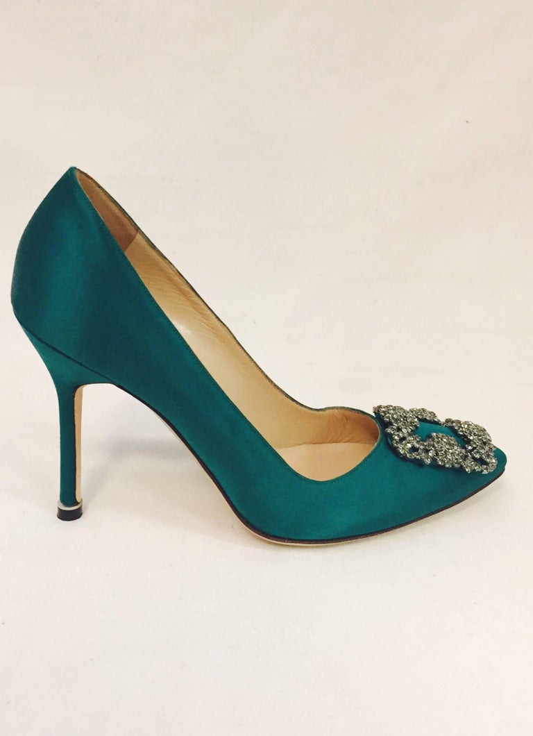 manolo blahnik emerald green