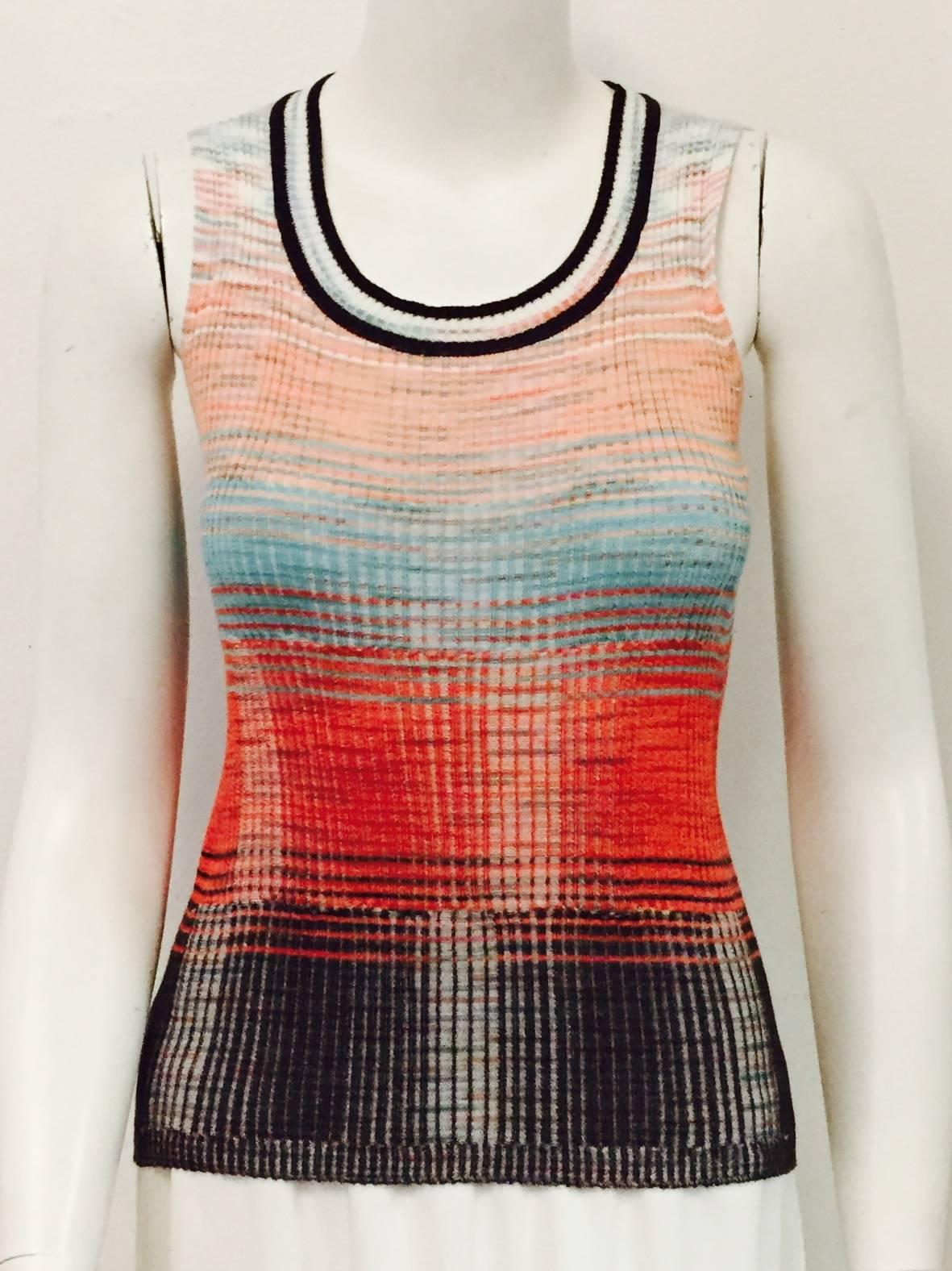 M Missoni Multi-Color Viscose Blend Twinset  In Excellent Condition In Palm Beach, FL