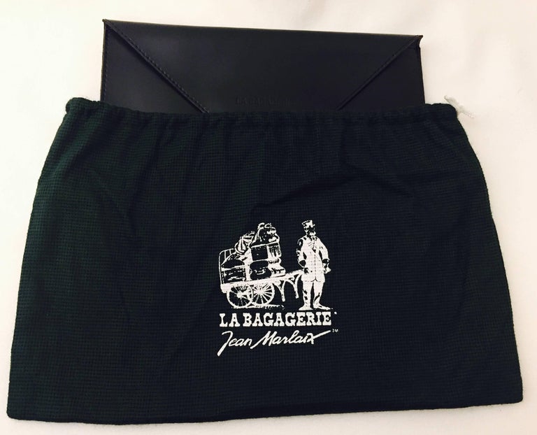 La Bagagerie Paris True Navy Envelope Clutch For Sale at 1stdibs