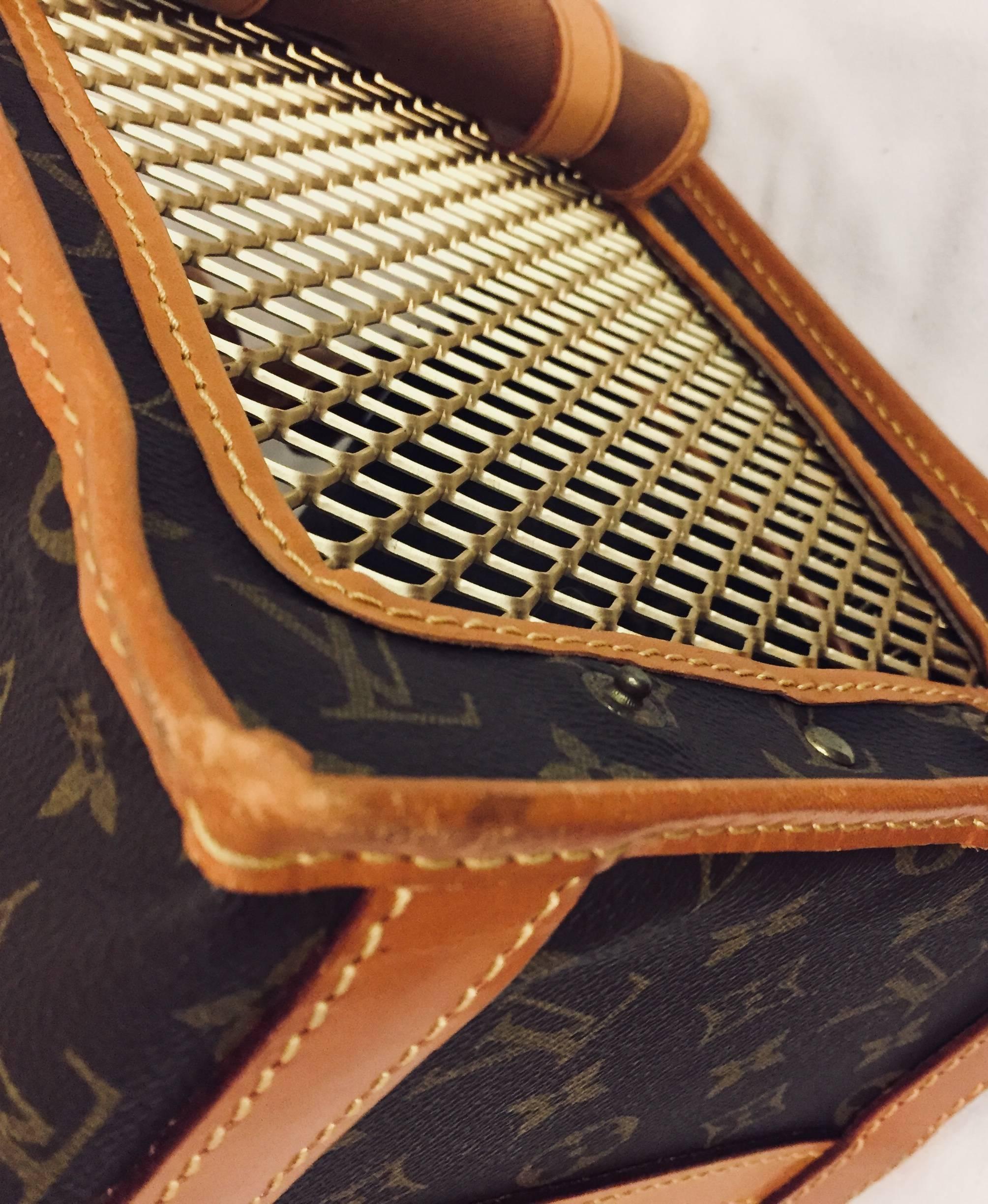 Louis Vuitton Vintage Sac Chien 40 Pet Carrier In Good Condition In Palm Beach, FL