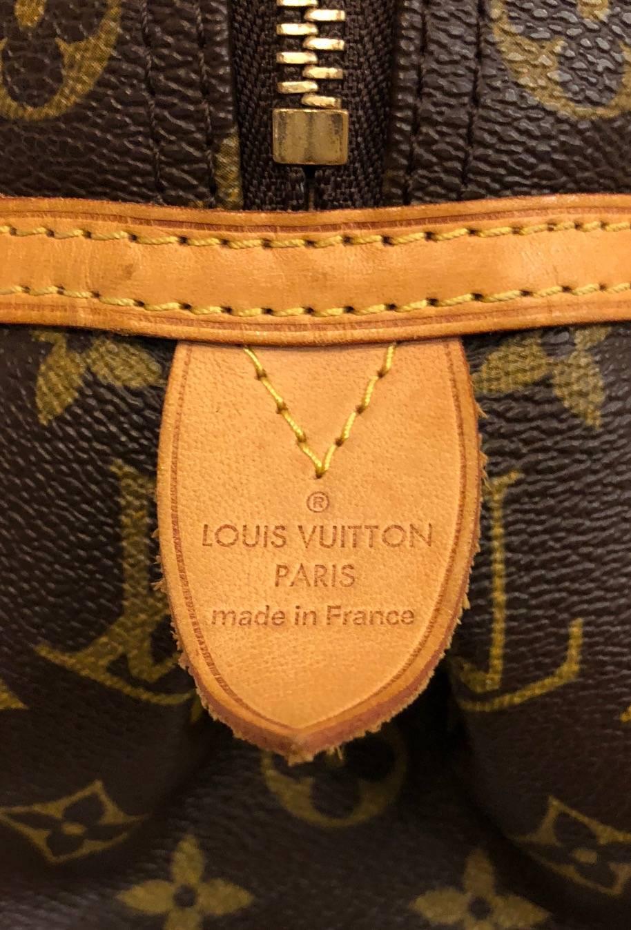 Louis Vuitton Monogram Satchel With Double Straps and Top Zipper  4