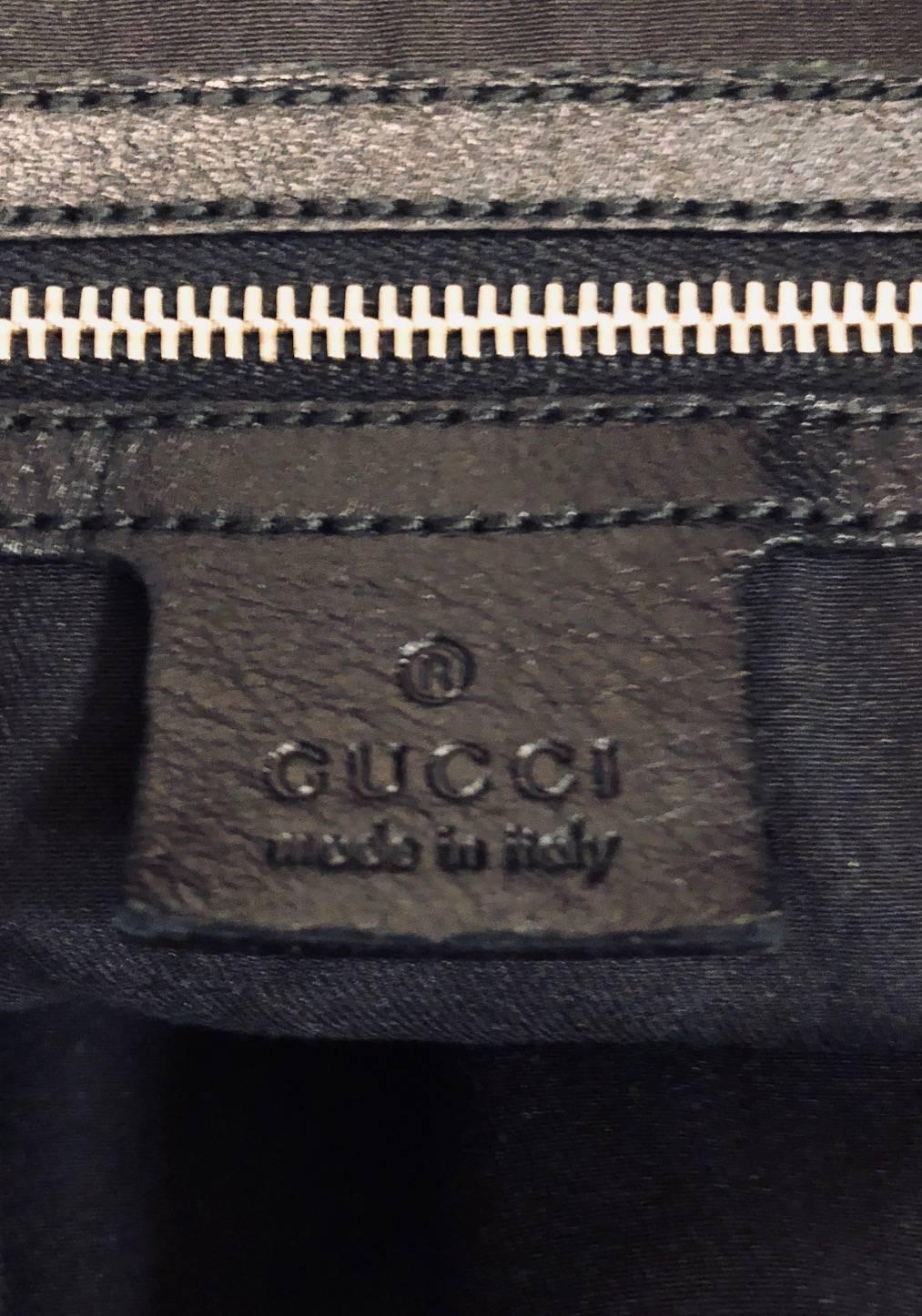 Women's Gorgeous Gucci Black Leather Indy Bag with Bamboo Tassels & Gold Tone Hardware