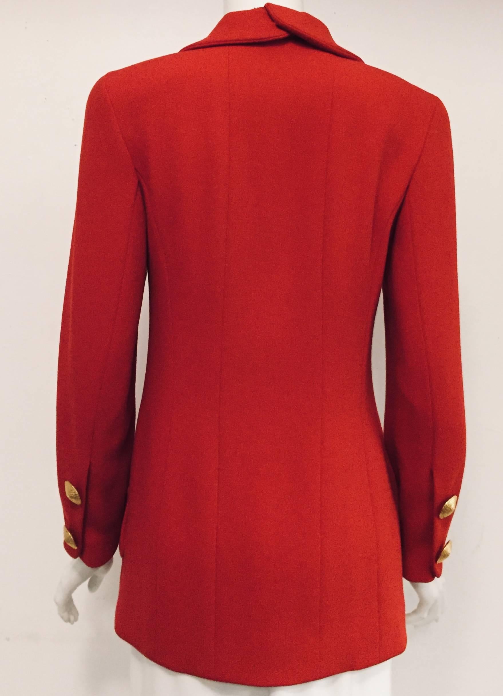 chanel red jacket