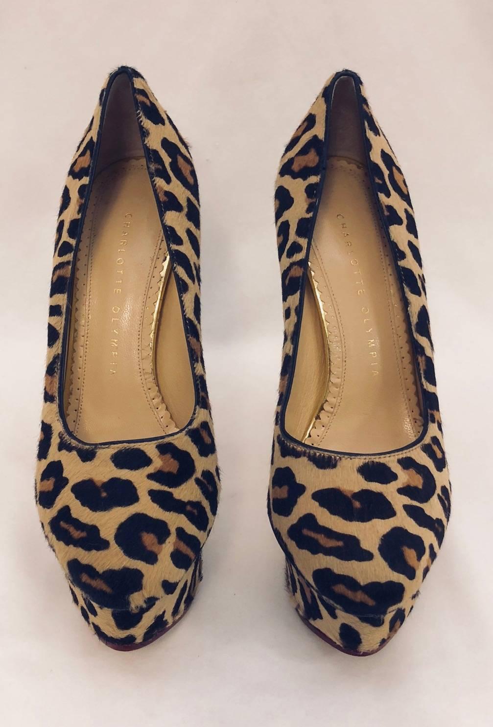 charlotte olympia leopard heels
