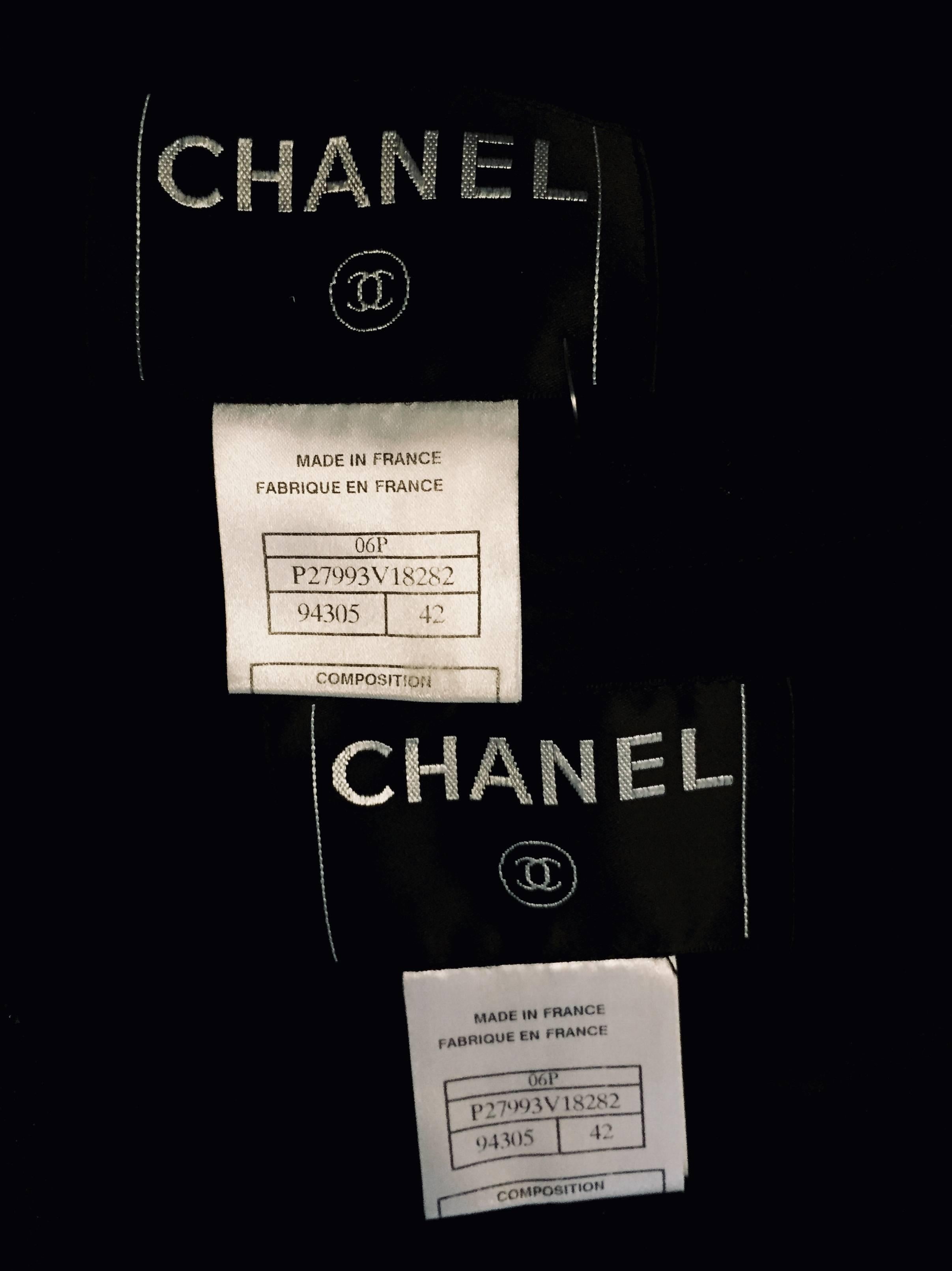  Chanel Black Tweed Vest/Jacket with Removable Bolero Jacket  2