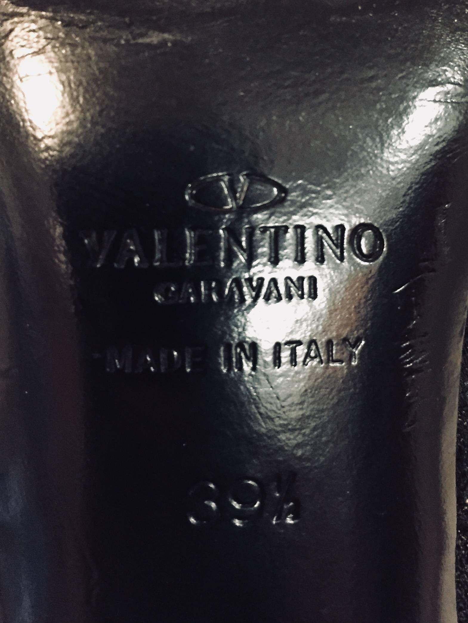 Vixen Valentino Black Mesh Lace Knee High Boots   3
