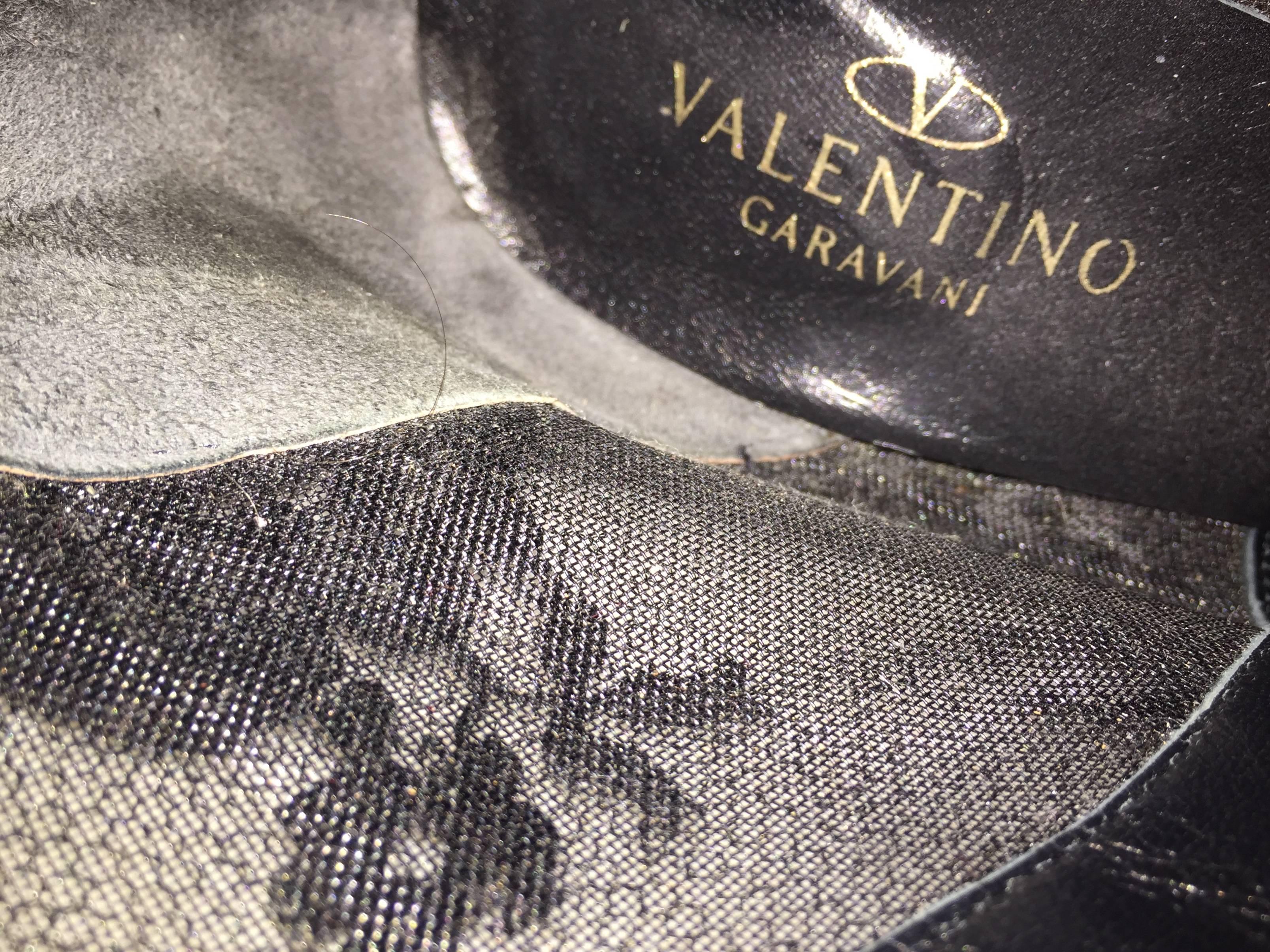 Vixen Valentino Black Mesh Lace Knee High Boots   4