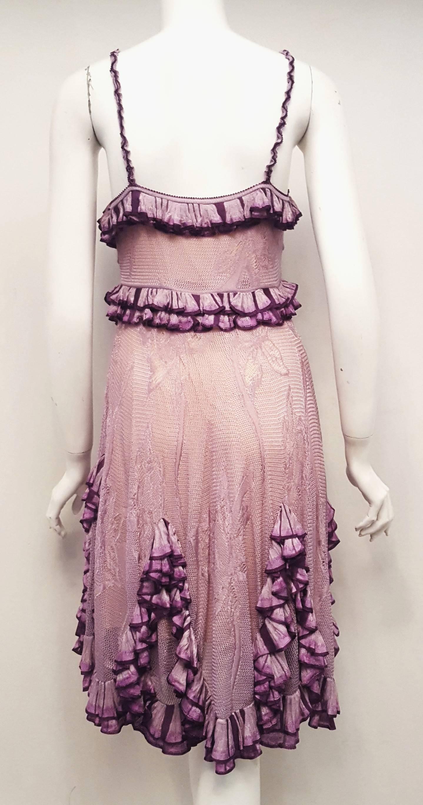 lavender empire waist dress