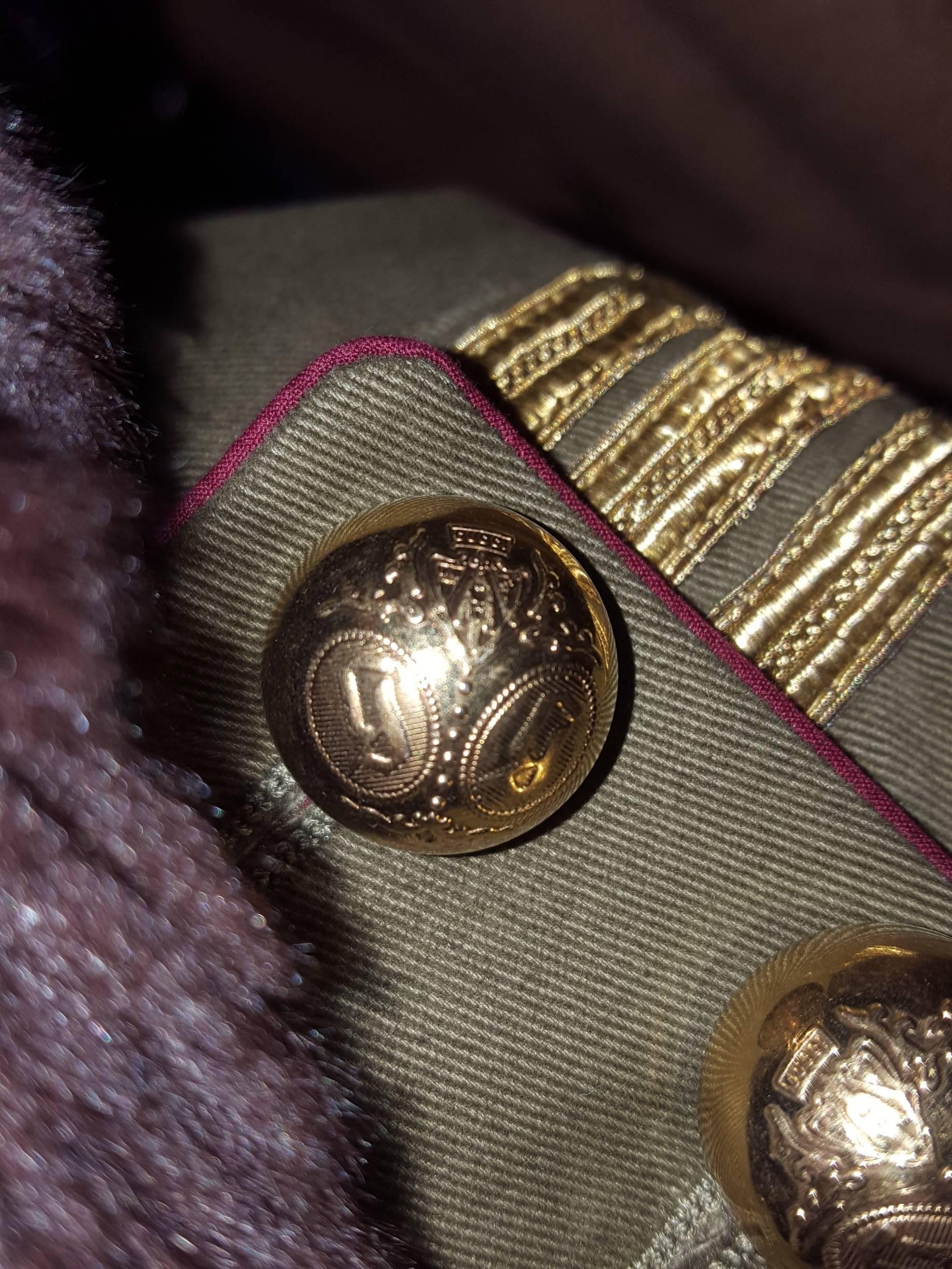 Brown Gucci Prince Charming Green Military Style Jacket Intricate Metallic Embroidery
