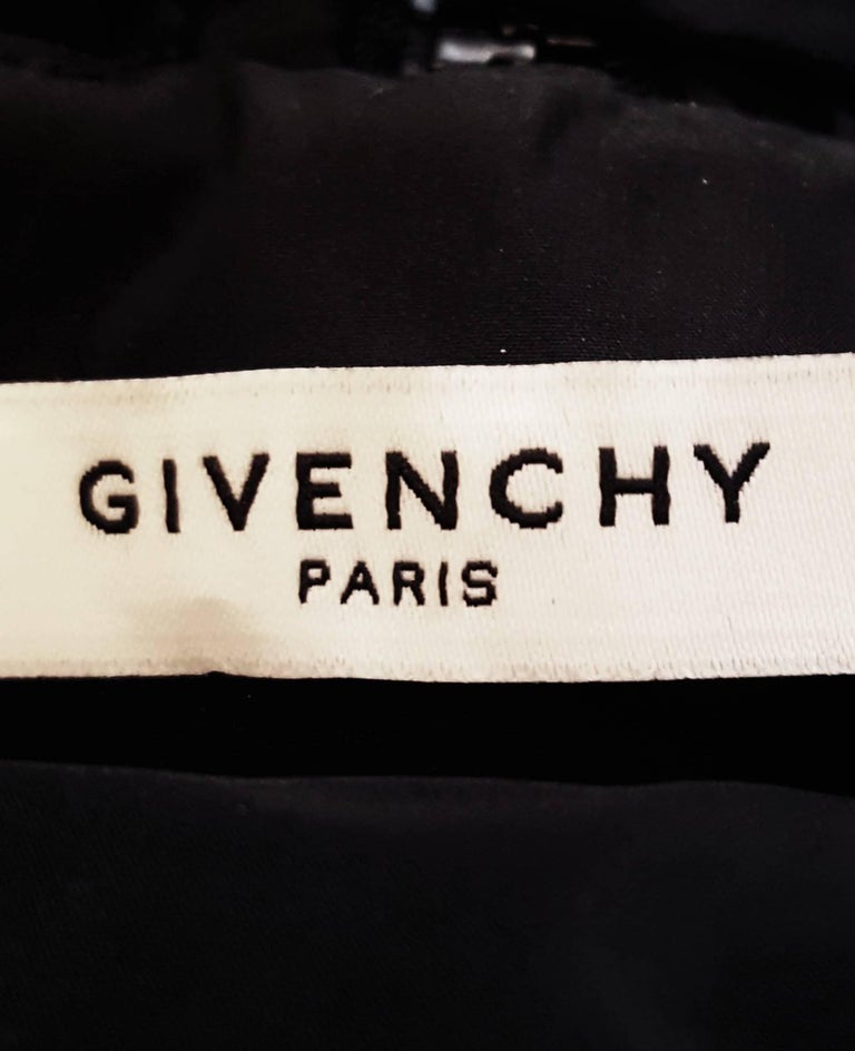 Givenchy Black Pleated Jacket with Multiple Zippers at Waist / Collar ...
