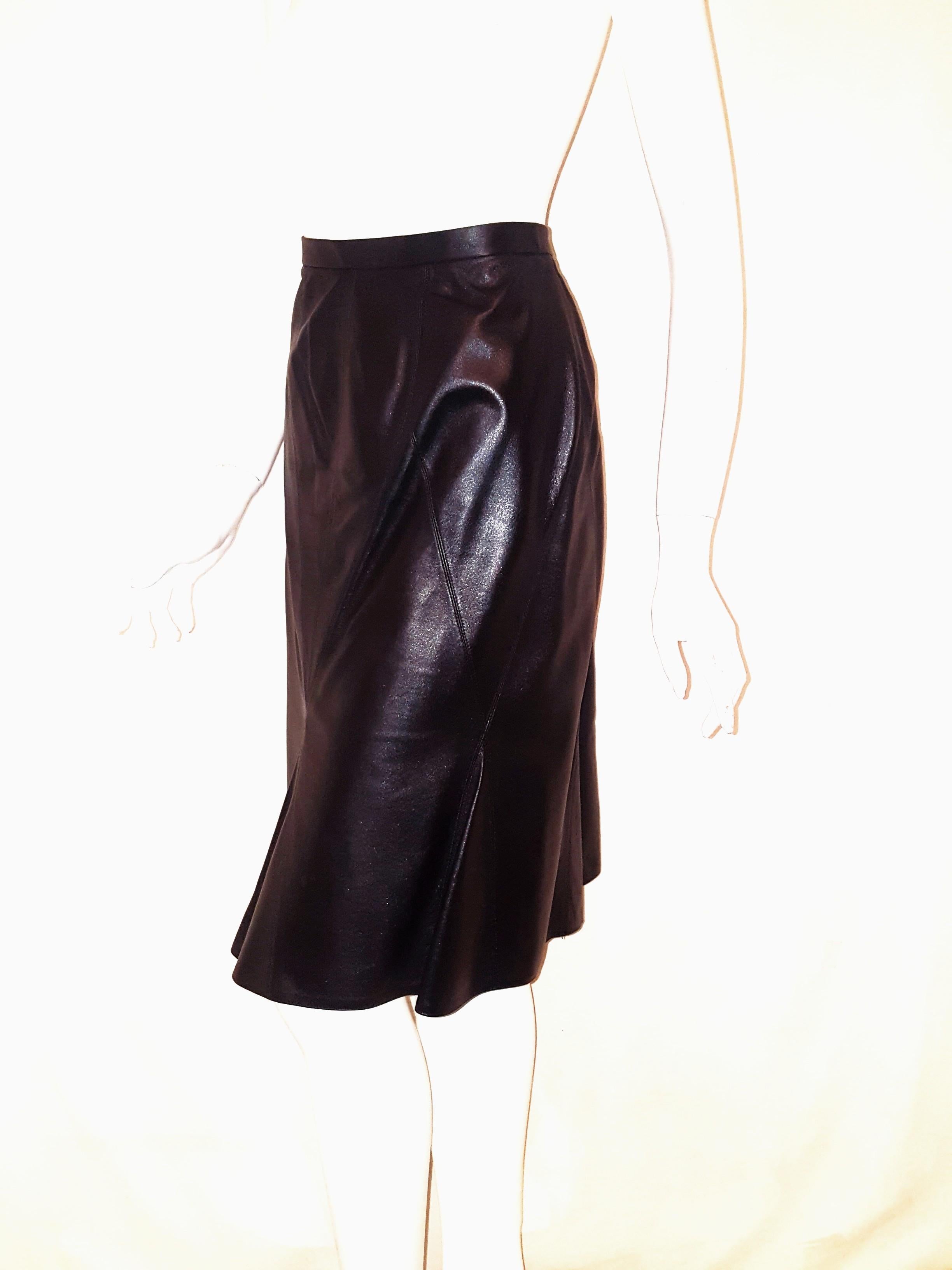 soft leather skirt